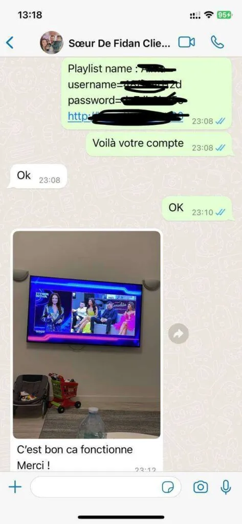 Real WhatsApp customer support experience and positive feedback 6 on Pro IPTV
